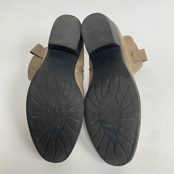 Korks By Kork-Ease Cassandra Ankle Boots Western Harness Suede Tan Gray 7.5 - Picture 6 of 9